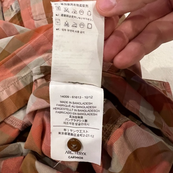 Arc'teryx Ridgeline Short Sleeve Button Up Men's L - Picture 5 of 6